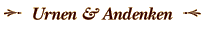Urnen & Andenken